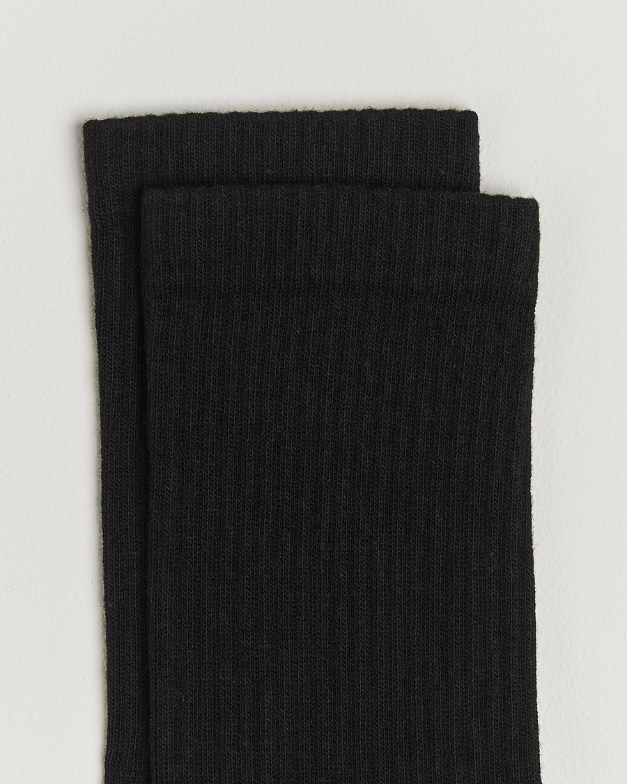 Hombres |  | Sweyd | Crew Cotton Socks Black