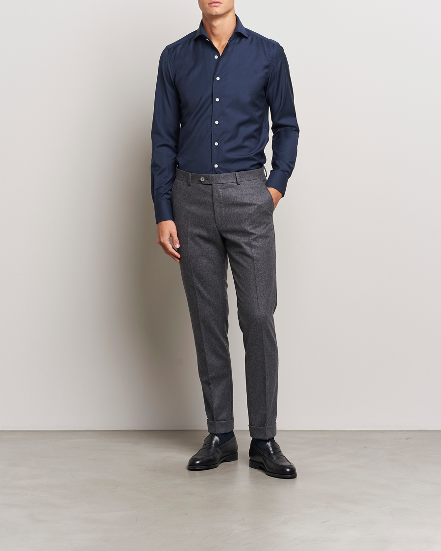 Hombres | Departamentos | 100Hands | Full Spread Wool Shirt Navy