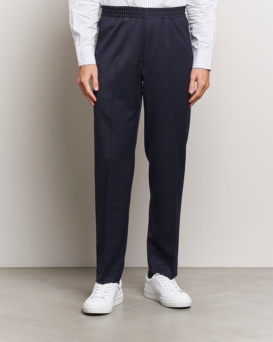 Hombres |  | Filippa K | Relaxed Terry Wool Trousers Navy