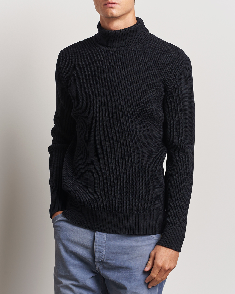 Hombres |  | S.N.S. Herning | Fender Wool Rollneck Sweater Navy Blue