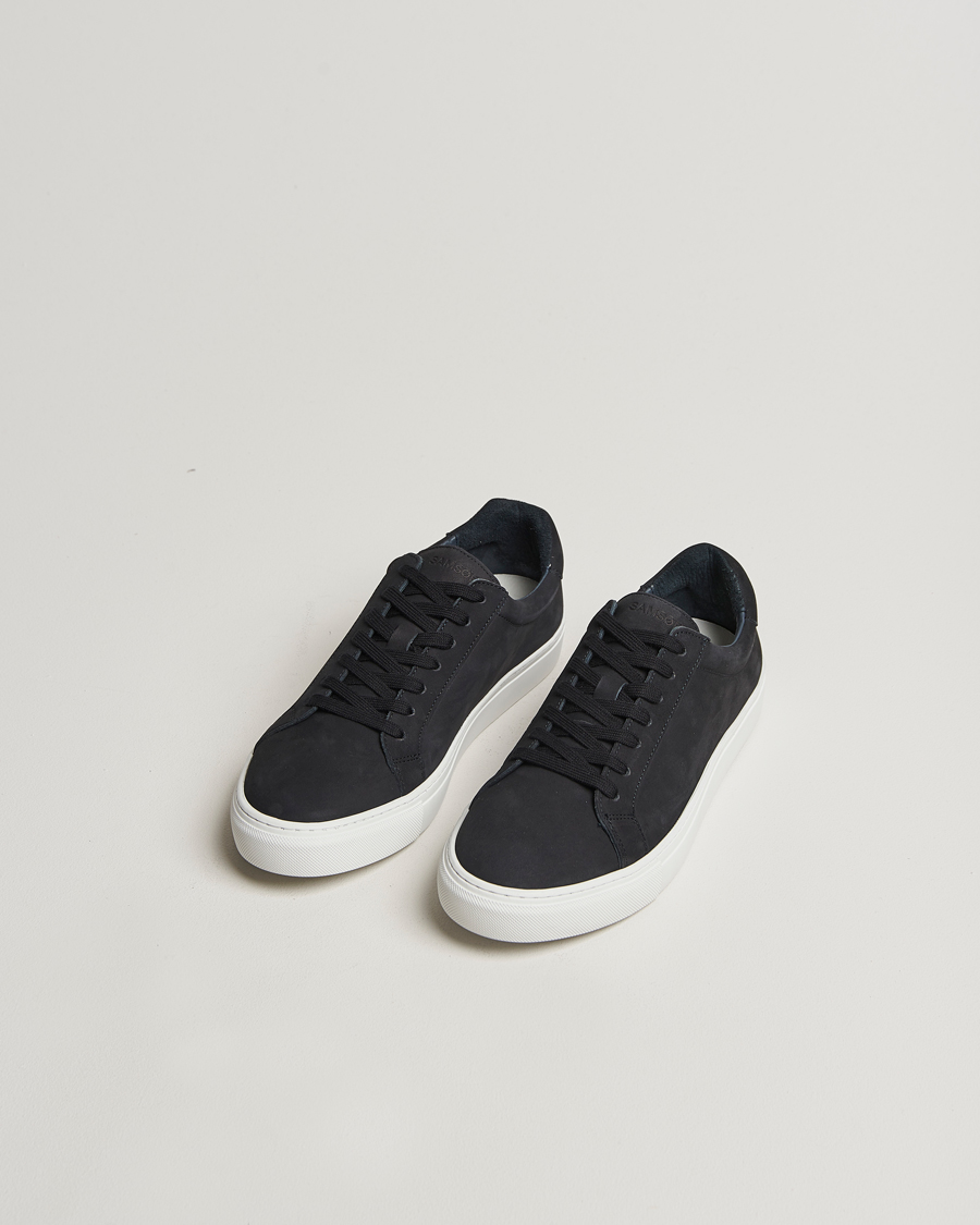 Hombres |  | Samsøe Samsøe | Saharry Nubuck Sneakers Salute Navy