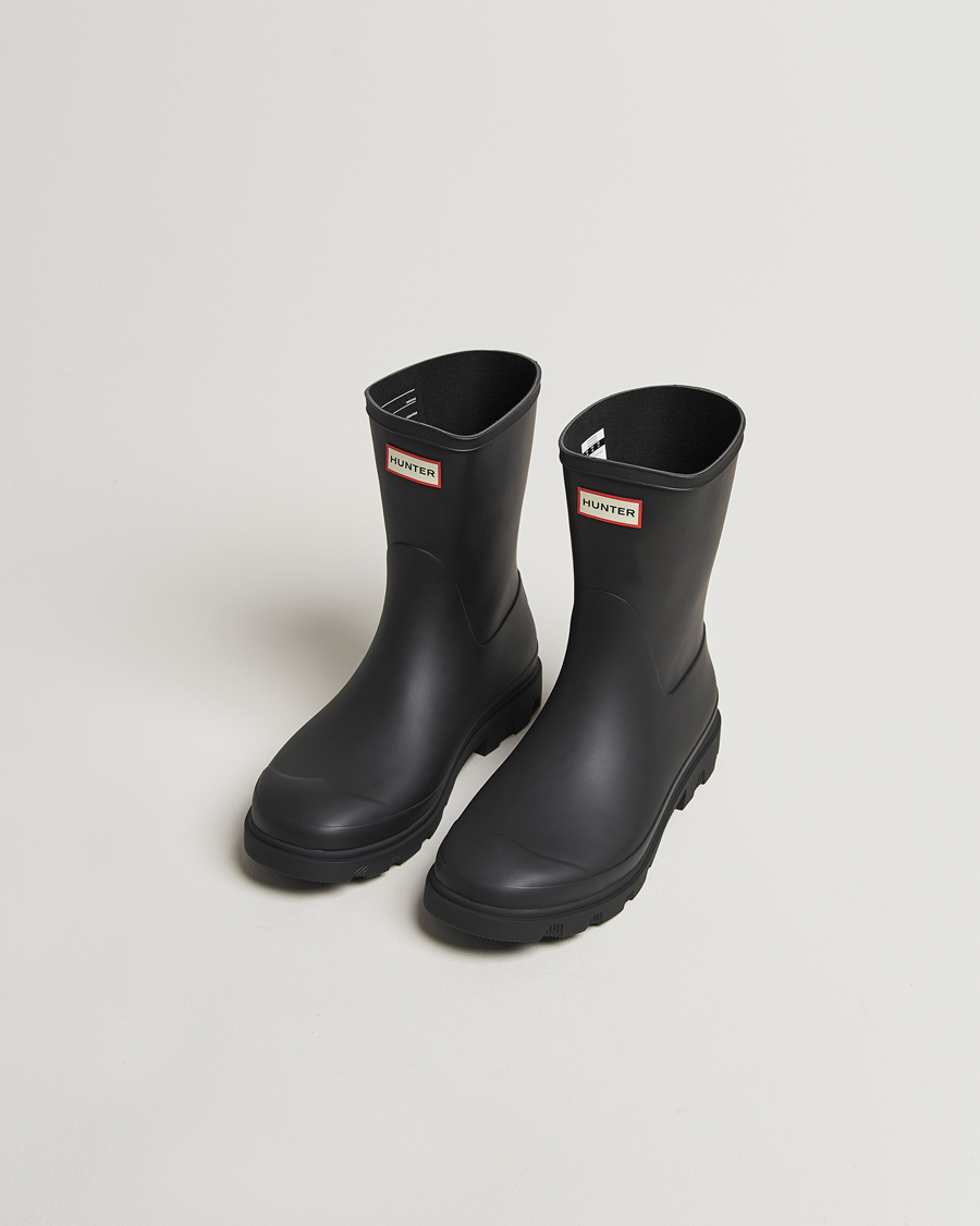 Hombres | Hunter Boots Downpour Short Boot Black | Hunter Boots | Downpour Short Boot Black