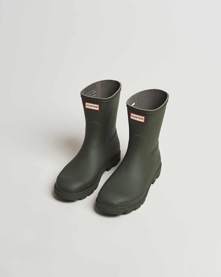 Hombres | Sobrecubiertas | Hunter Boots | Downpour Short Boot Dark Olive