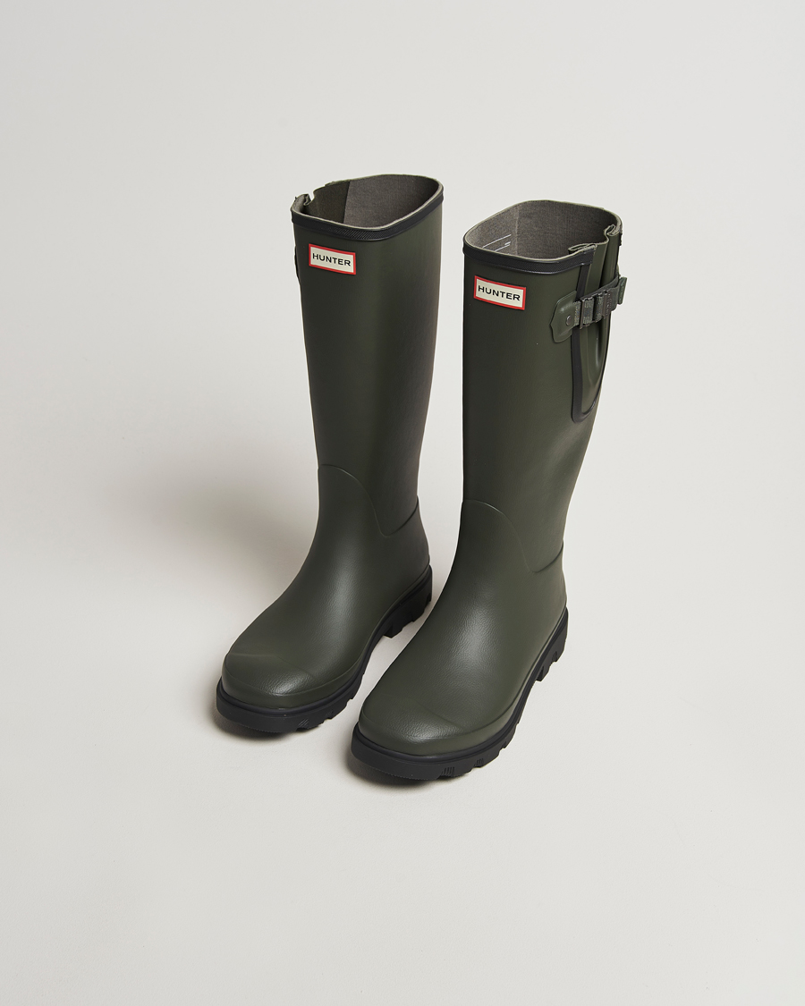 Hombres | Sobrecubiertas | Hunter Boots | Downpour Adjustable Boot Dark Olive