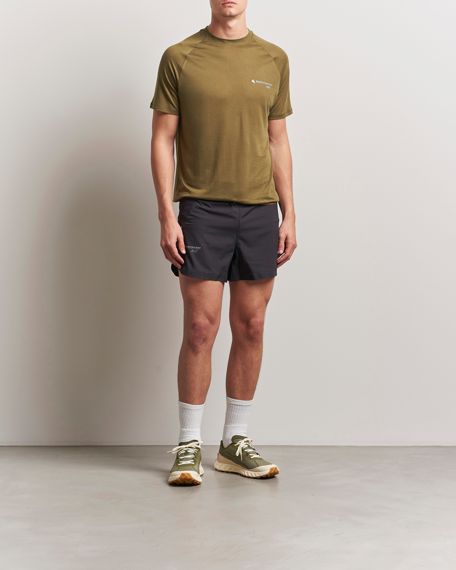 Hombres | Camisetas | Klättermusen | Groa Short Sleeve T-Shirt Olive