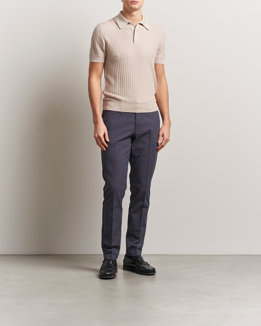 Hombres | Pantalones | BOSS BLACK | Kaito Structured Cotton Pants Dark Blue
