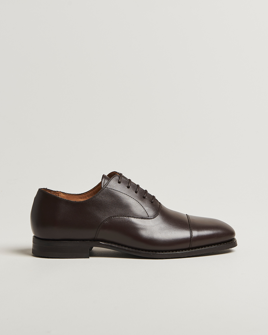 Hombres | Zapatos Oxford | Myrqvist | Äppelviken Oxford Dark Brown Calf