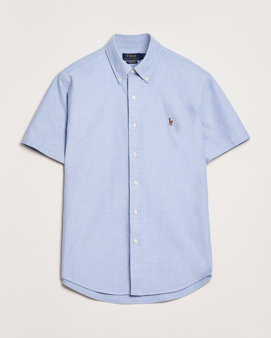 Hombres | Camisas | Polo Ralph Lauren | Short Sleeve Oxford Shirt Blue