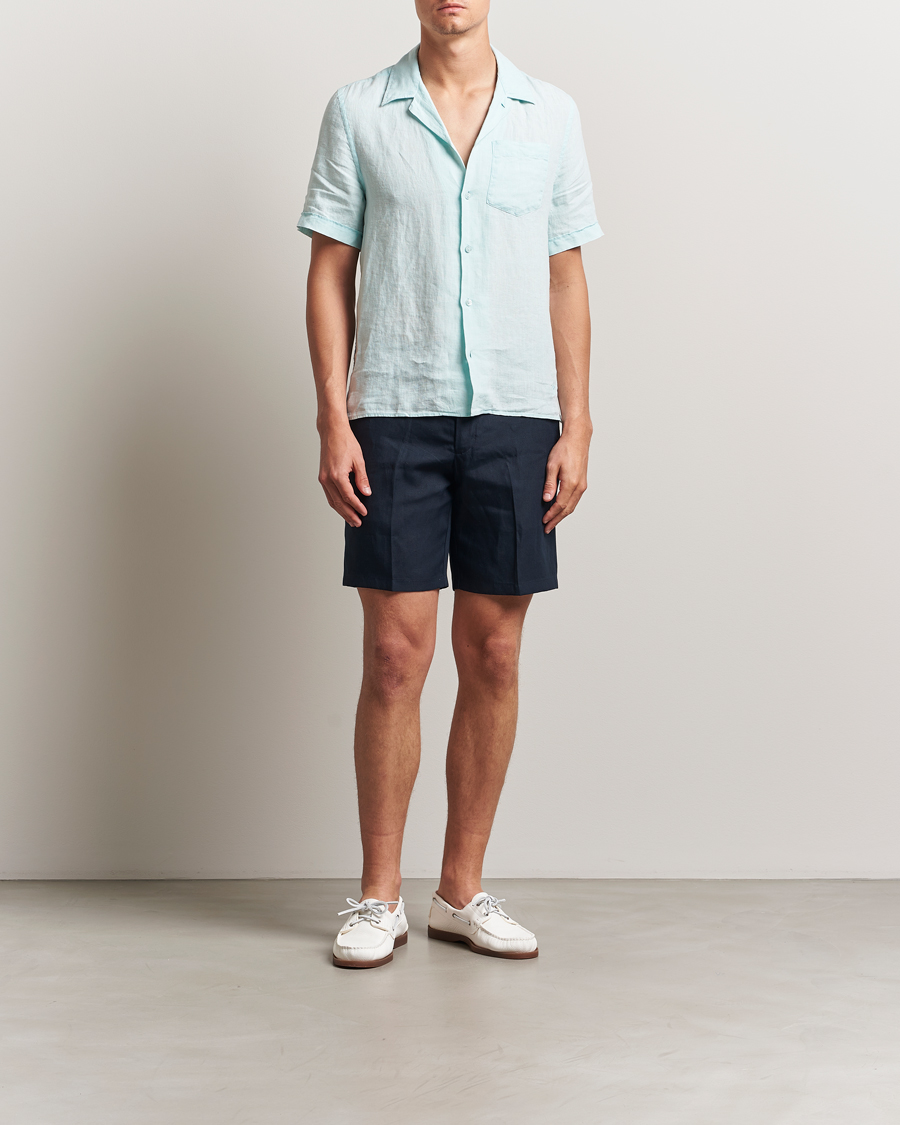 Hombres | Camisas | Vilebrequin | Charli Resort Short Sleeve Shirt Pacific