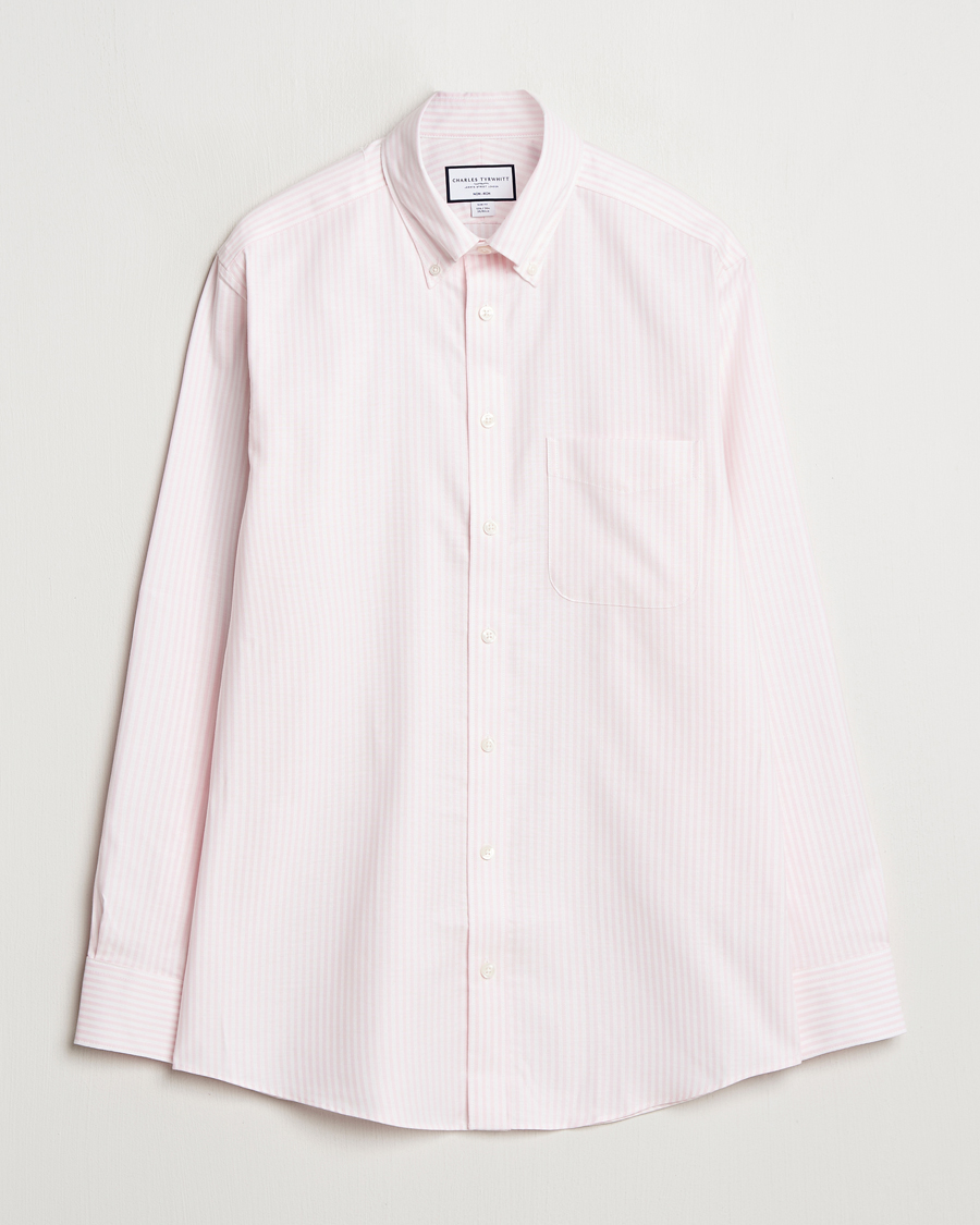 Hombres | Camisas | Charles Tyrwhitt | Non Iron Stretch Oxford Shirt Light Pink
