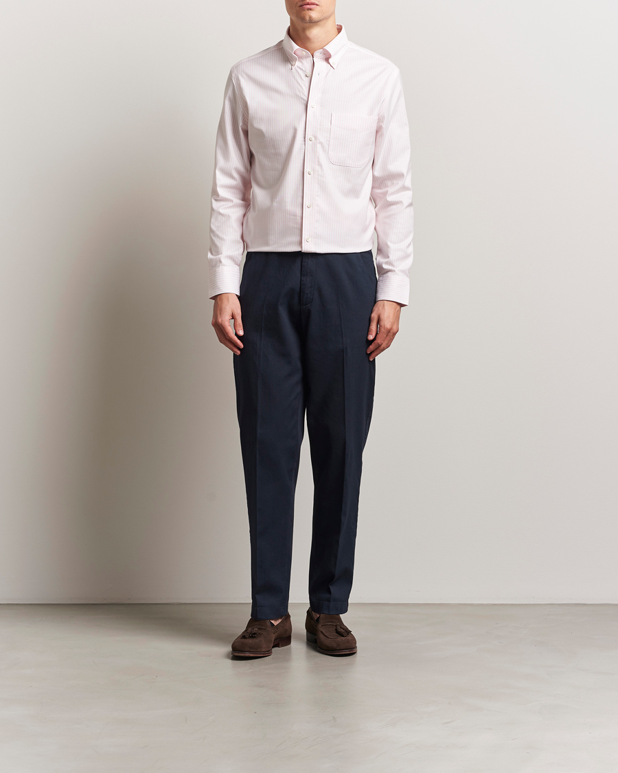 Hombres | Camisas | Charles Tyrwhitt | Non Iron Stretch Oxford Shirt Light Pink