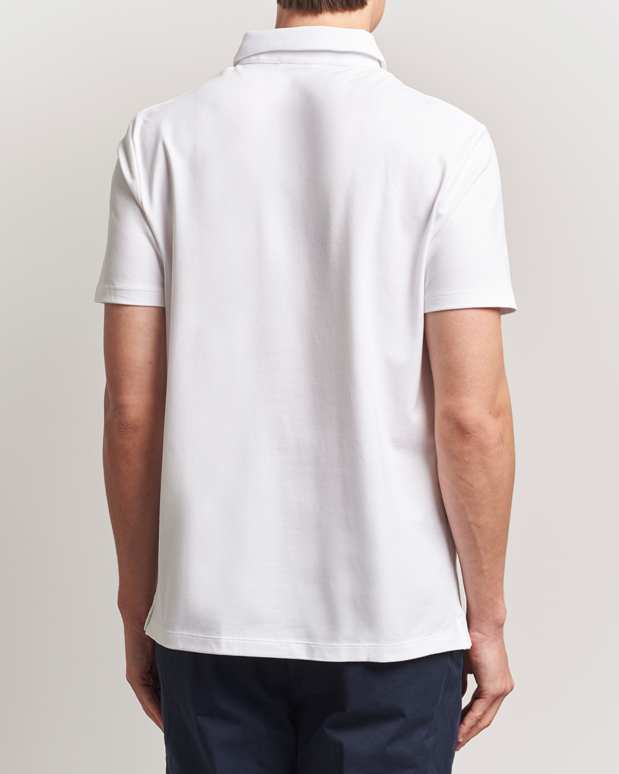 Hombres | Polos | Charles Tyrwhitt | Short Sleeve Cotton Pique Polo White