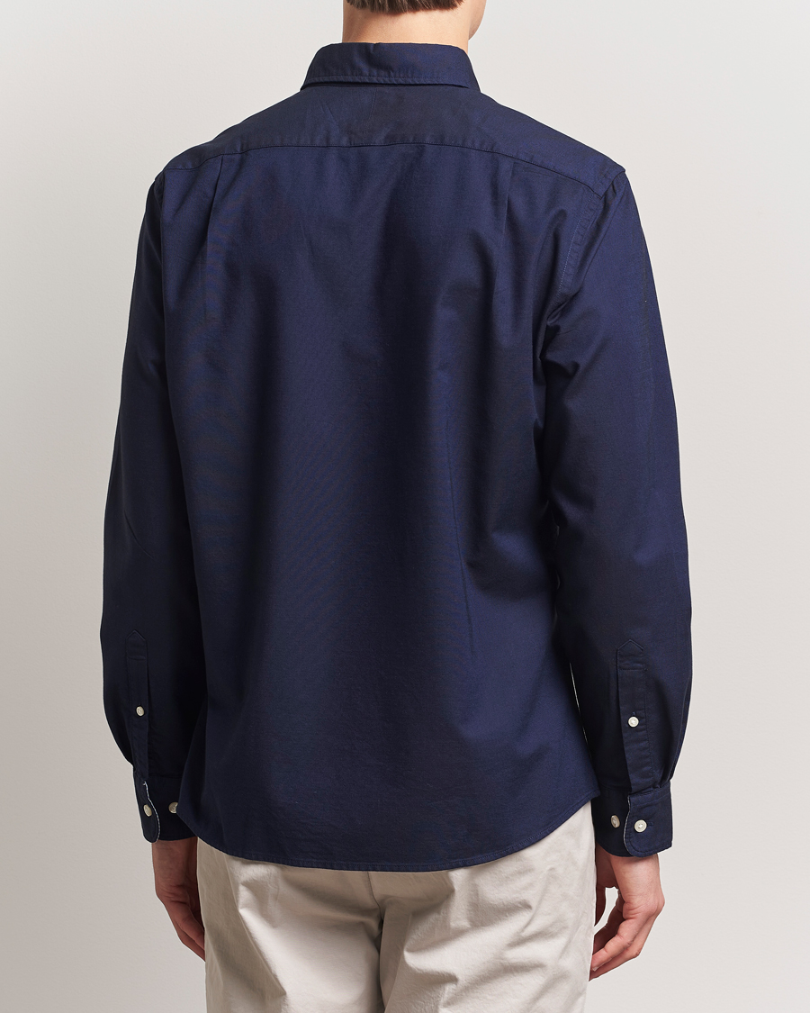 Hombres | Camisas | Charles Tyrwhitt | Button Down Stretch Oxford Shirt Ink Blue