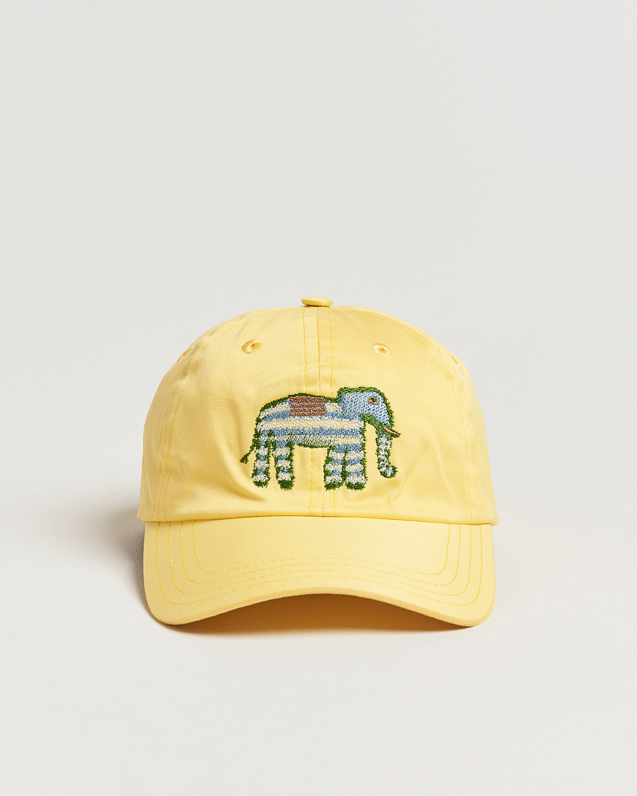 Hombres | Drake's Elephant Embroidered Cap Lemon | Drake's | Elephant Embroidered Cap Lemon