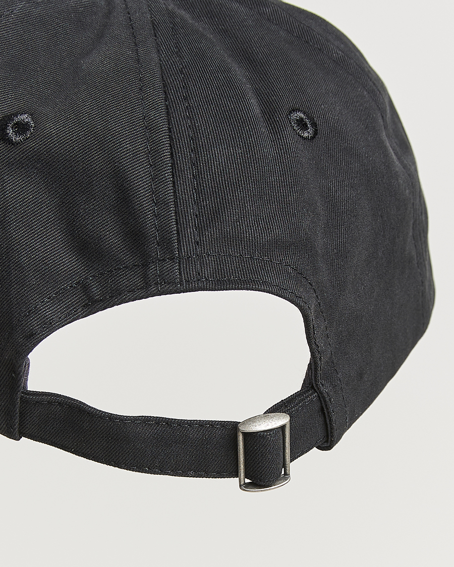 Hombres | Drake's Flower Embroidered Cap Black | Drake's | Flower Embroidered Cap Black