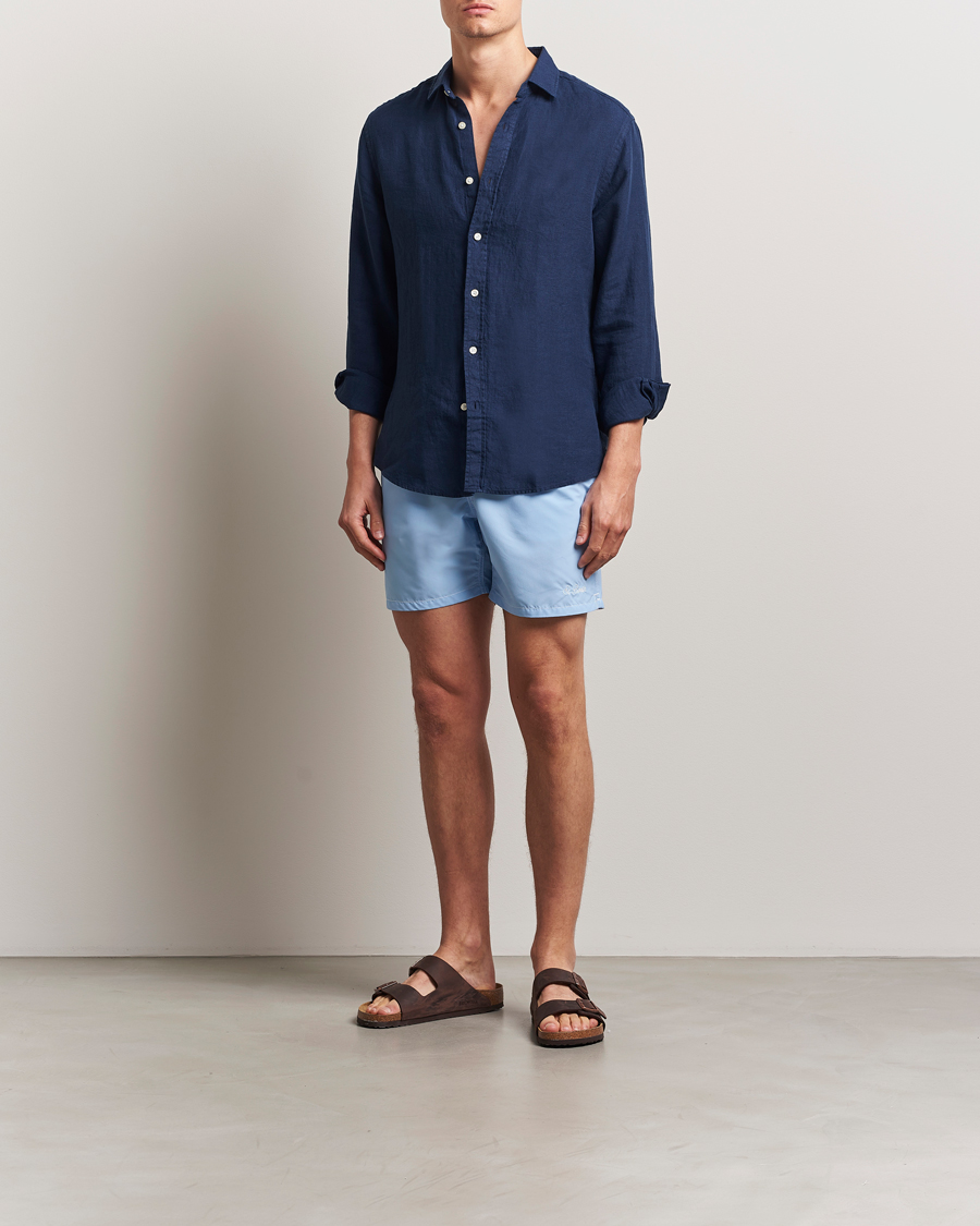 Hombres | Bañadores | MC2 Saint Barth | Nylon Swim Shorts Sky Blue