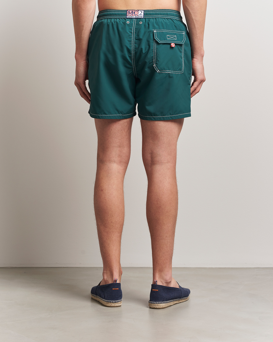 Hombres | Bañadores | MC2 Saint Barth | Nylon Swim Shorts British Green