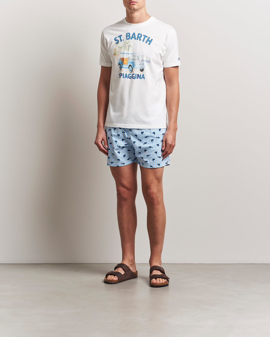 Hombres | Camisetas | MC2 Saint Barth | Printed Cotton T-Shirt Spiaggina