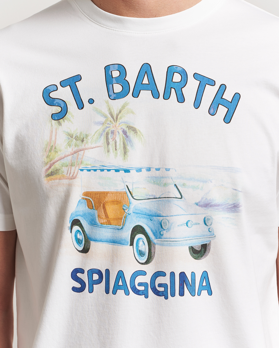 Hombres | Camisetas | MC2 Saint Barth | Printed Cotton T-Shirt Spiaggina