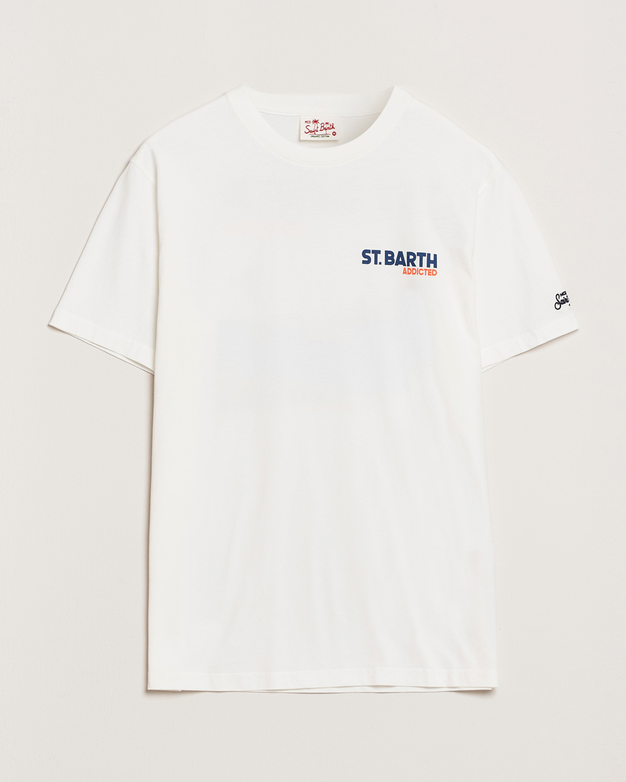 Hombres | Camisetas | MC2 Saint Barth | Printed Cotton T-Shirt St Barth Addicted