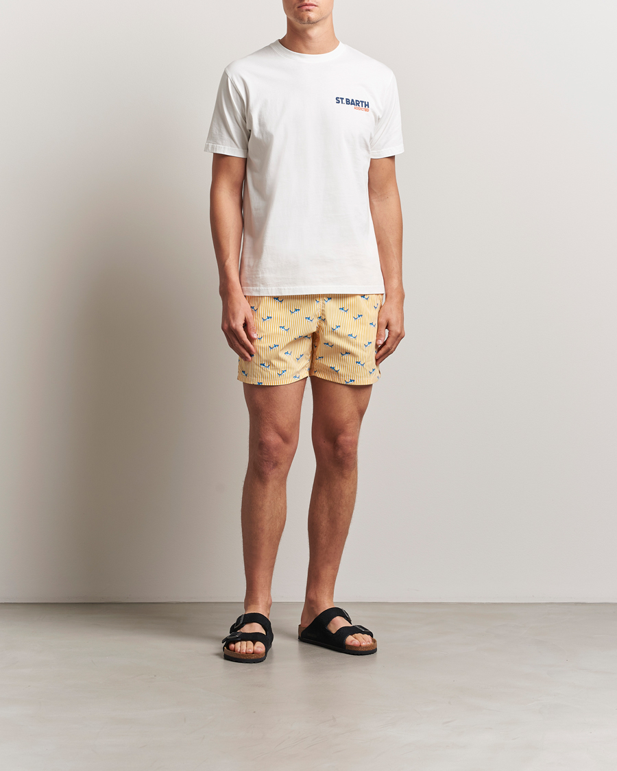 Hombres | Camisetas | MC2 Saint Barth | Printed Cotton T-Shirt St Barth Addicted