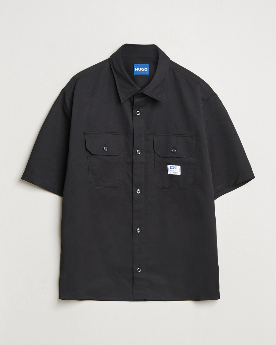 Hombres | Camisas | HUGO | Ekyno Short Sleeve Shirt Black