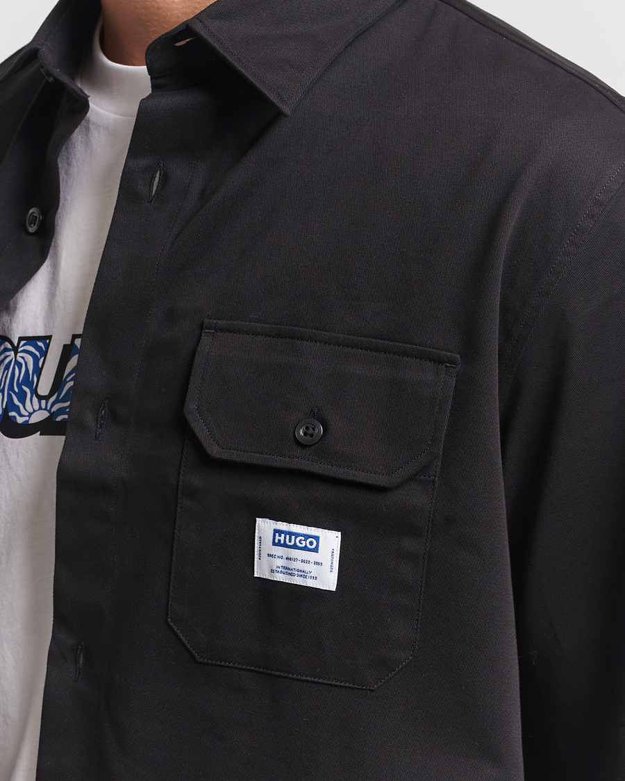 Hombres | Camisas | HUGO | Ekyno Short Sleeve Shirt Black