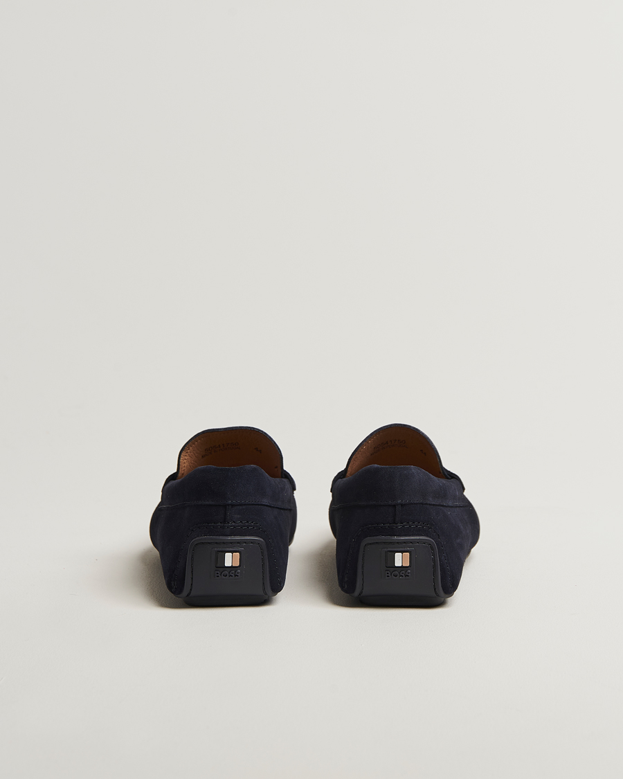 Hombres | BOSS BLACK Noel Suede Moccasin Dark Blue | BOSS BLACK | Noel Suede Moccasin Dark Blue