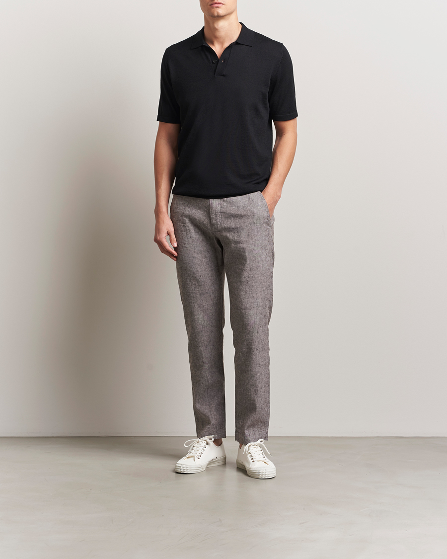 Hombres | Pantalones | BOSS ORANGE | Sanderson Linen Pants Open Brown