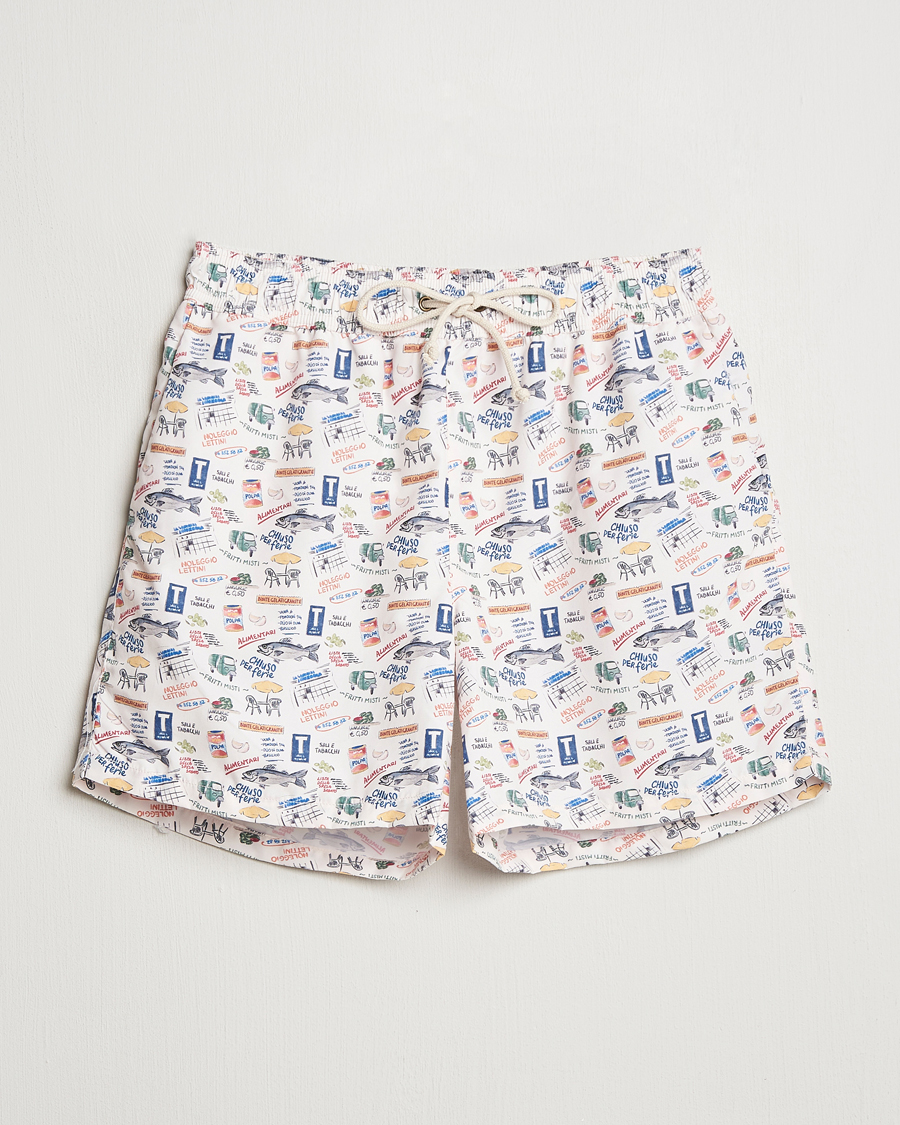 Hombres | Bañadores | Ripa Ripa | Printed Swimshorts Off White