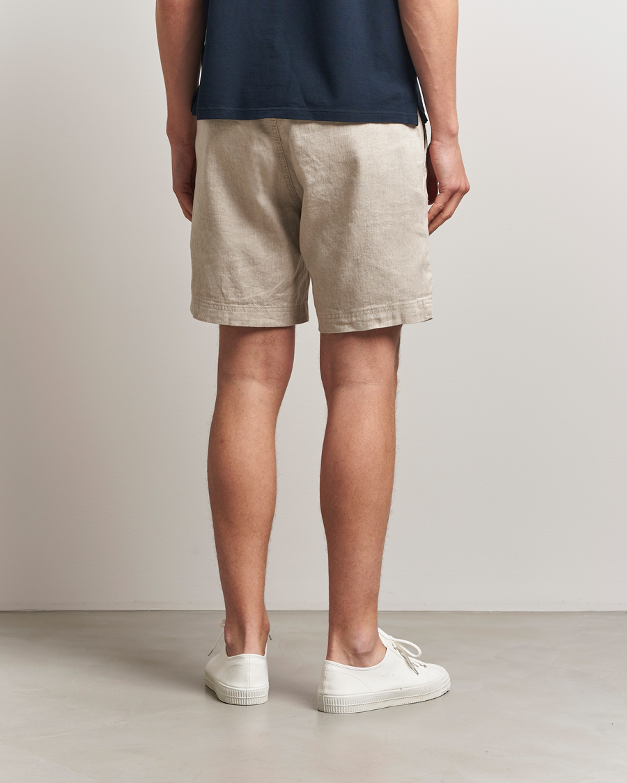 Hombres | Pantalones cortos | Morris | Fenix Linen/Cotton Shorts Beige