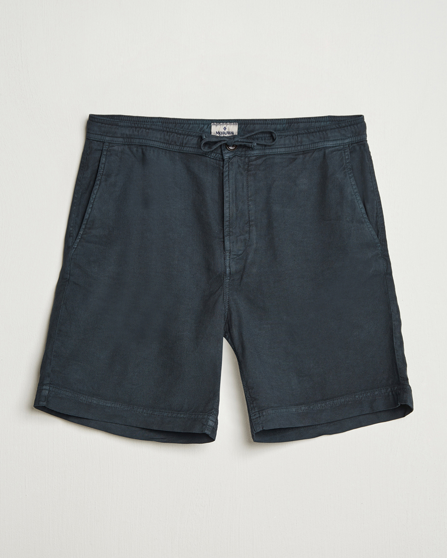 Hombres | Pantalones cortos | Morris | Fenix Linen/Cotton Shorts Blue