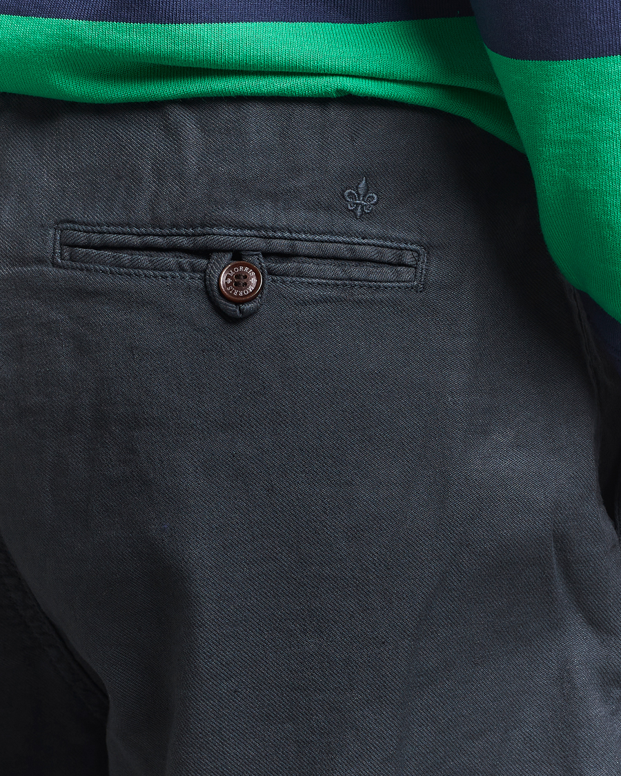 Hombres | Pantalones cortos | Morris | Fenix Linen/Cotton Shorts Blue