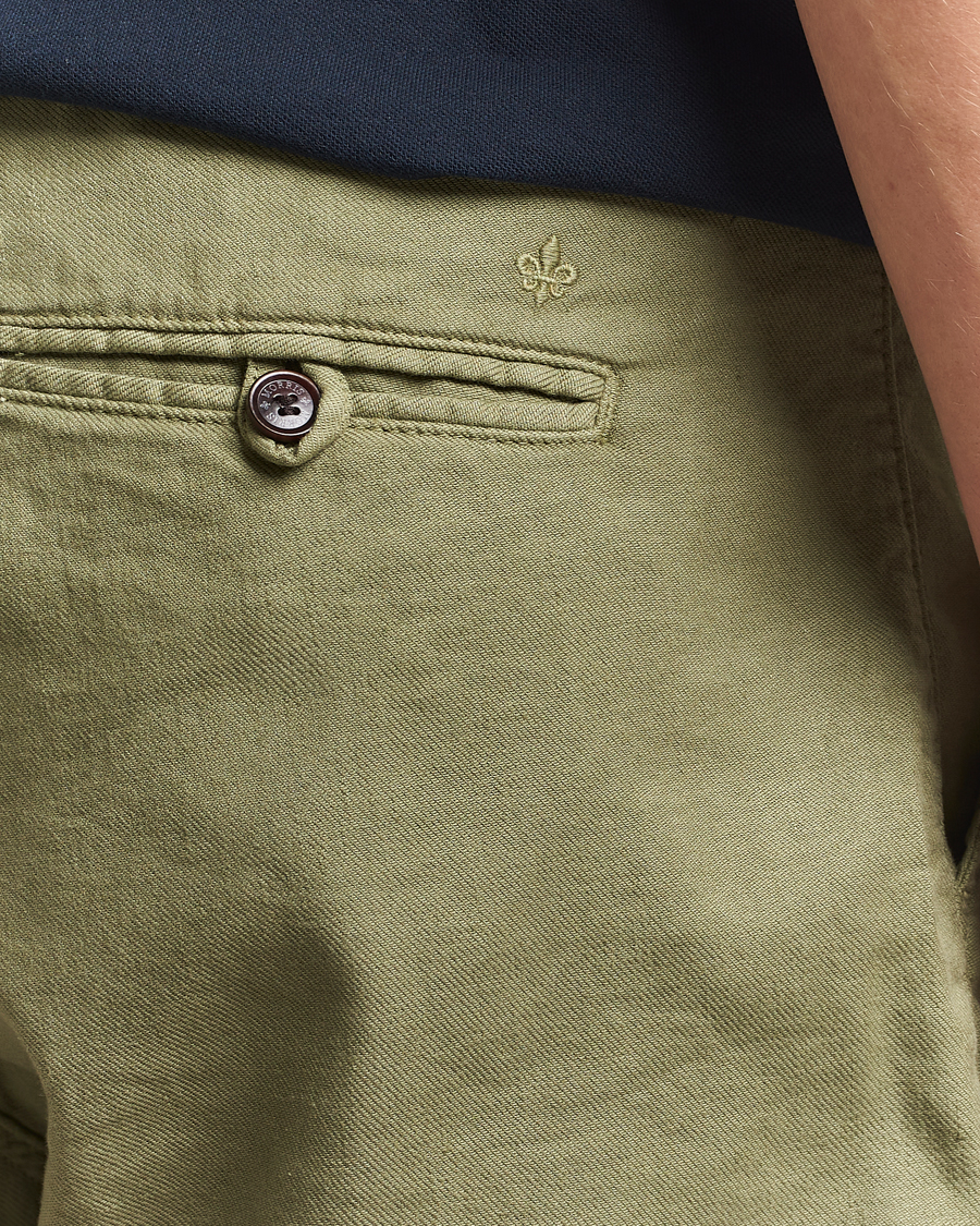 Hombres | Pantalones cortos | Morris | Fenix Linen/Cotton Shorts Olive