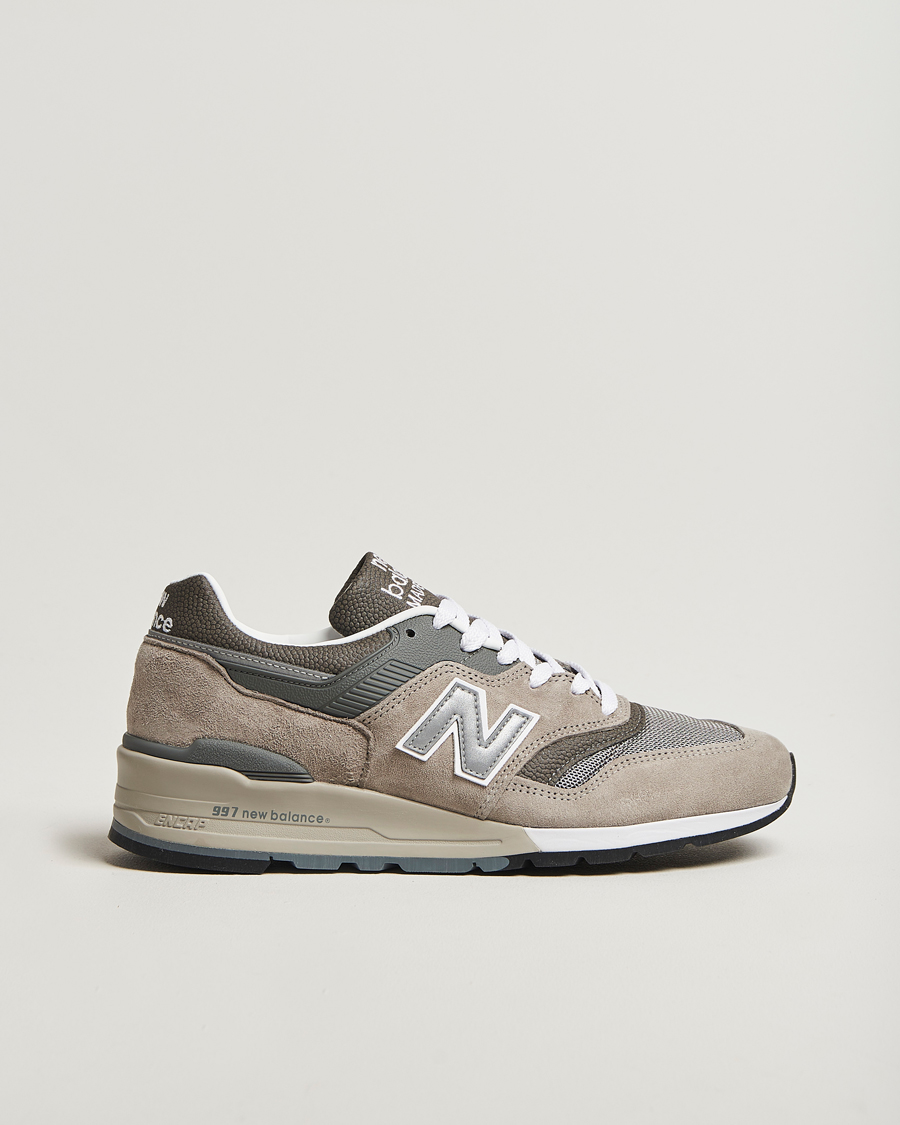Hombres | New Balance Made In USA 997 Sneakers Grey | New Balance Made In US & UK | New Balance Made In USA 997 Sneakers Grey