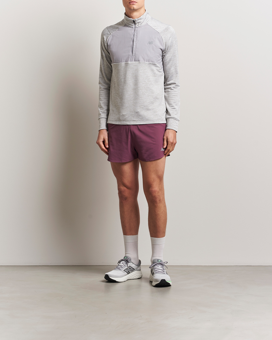 Hombres | Jerséis y prendas de punto | New Balance Running | Heat Grid Half Zip Athletic Grey