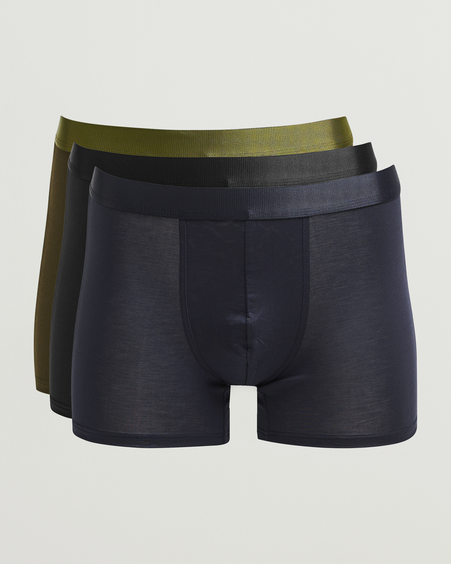 Hombres | Ropa interior y calcetines | CDLP | 3-Pack Boxer Briefs Black/Navy/Olive