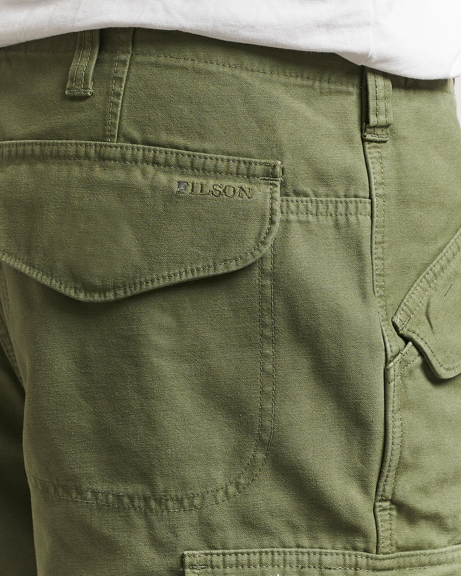 Hombres | Pantalones cortos | Filson | Field Cargo Shorts Washed Green