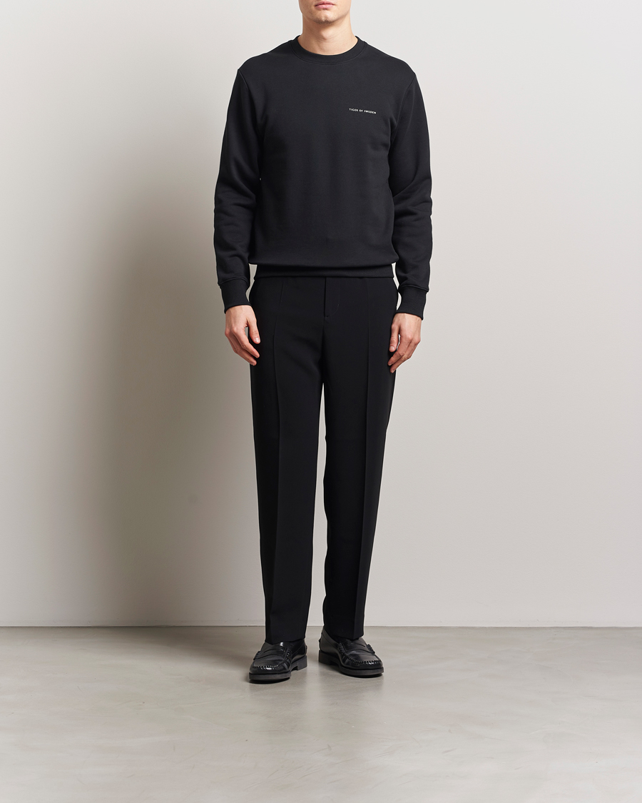 Hombres | Jerséis y prendas de punto | Tiger of Sweden | Emerson Crew Neck Sweatshirt Black