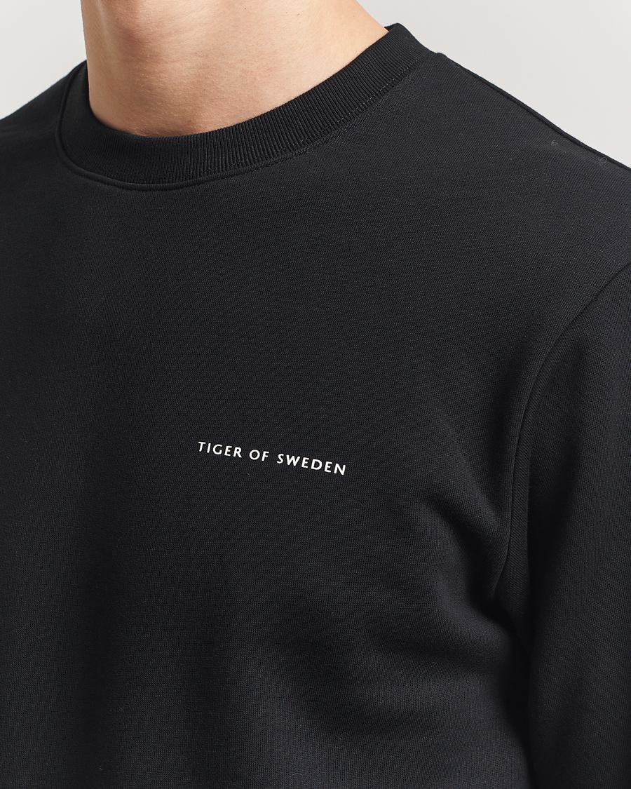 Hombres | Jerséis y prendas de punto | Tiger of Sweden | Emerson Crew Neck Sweatshirt Black