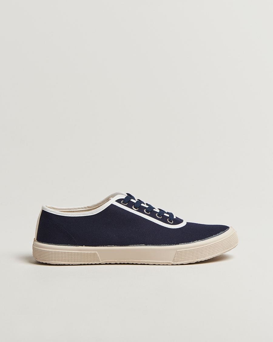 Hombres | Novesta Cotton Deck Shoe Navy | Novesta | Cotton Deck Shoe Navy