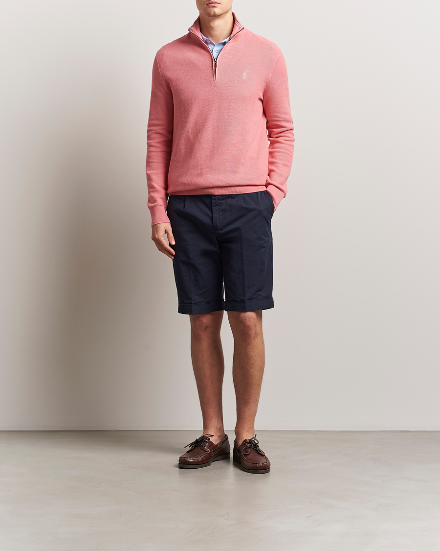 Hombres | Jerséis y prendas de punto | Polo Ralph Lauren | Half Zip Cotton Pullover Desert Rose