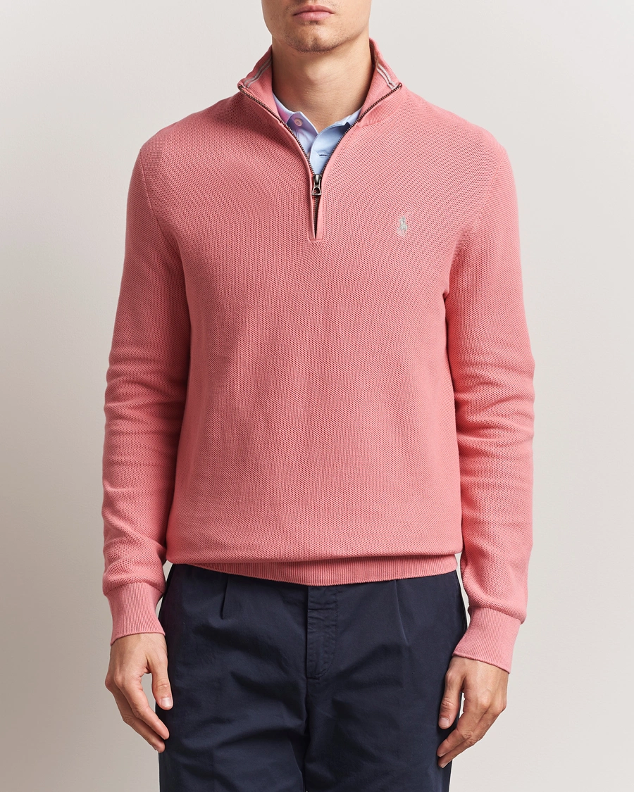 Hombres | Jerséis y prendas de punto | Polo Ralph Lauren | Half Zip Cotton Pullover Desert Rose