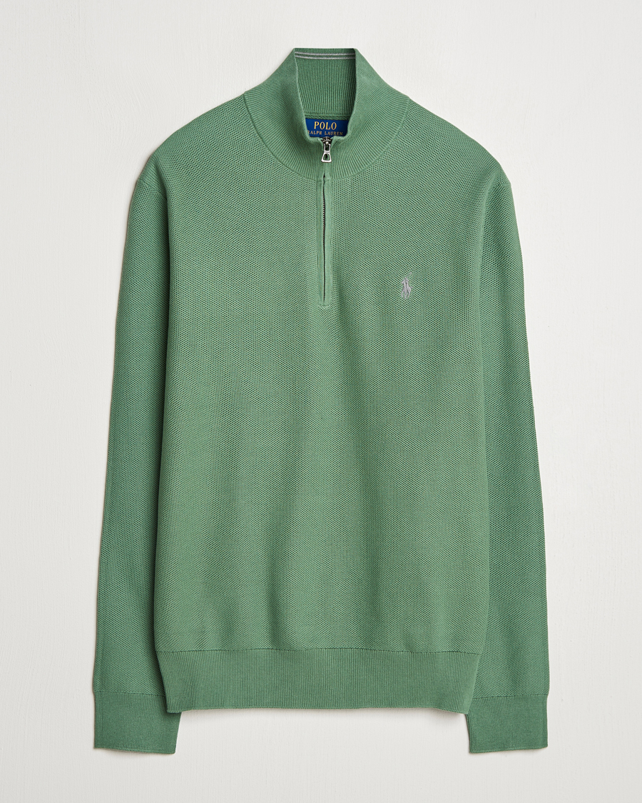 Hombres | Jerséis y prendas de punto | Polo Ralph Lauren | Half Zip Cotton Pullover Fatigue