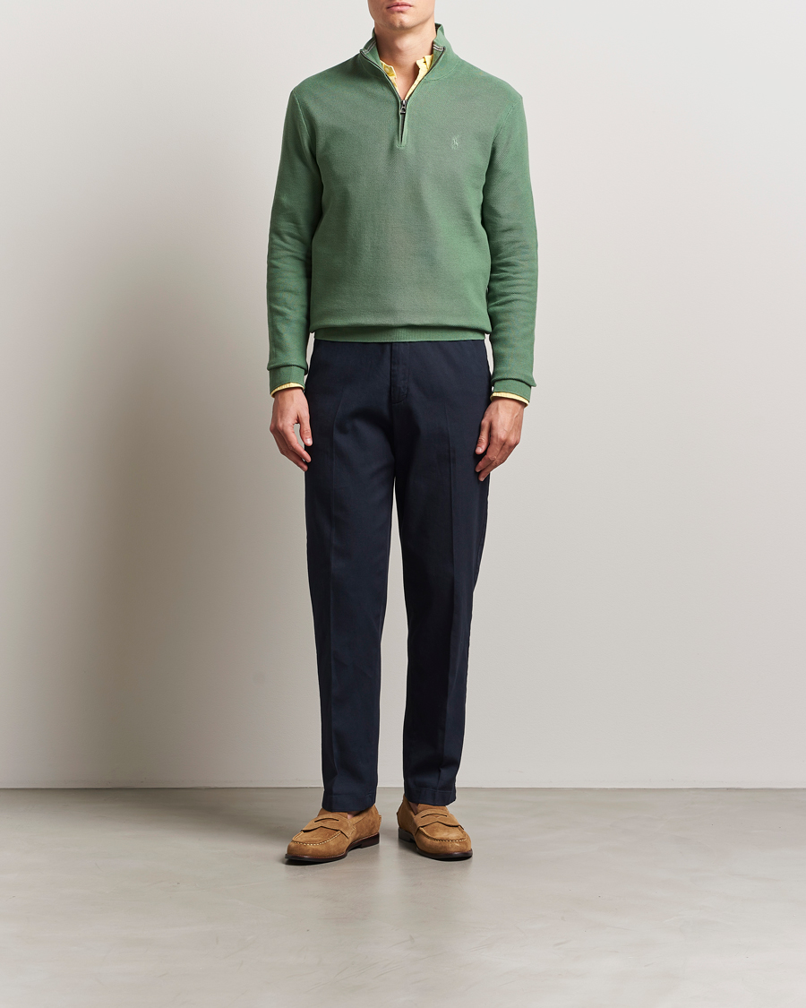 Hombres | Jerséis y prendas de punto | Polo Ralph Lauren | Half Zip Cotton Pullover Fatigue