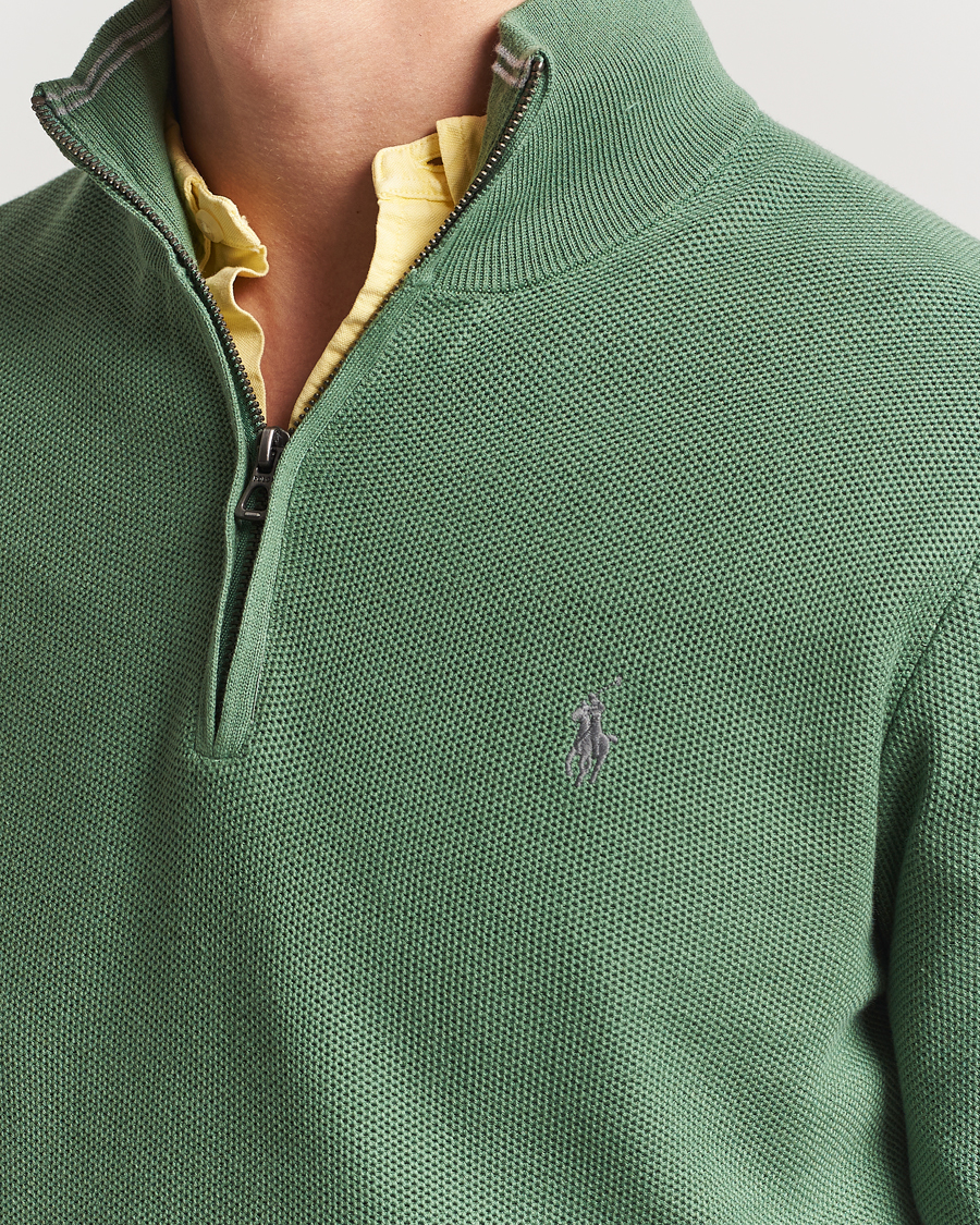 Hombres | Jerséis y prendas de punto | Polo Ralph Lauren | Half Zip Cotton Pullover Fatigue