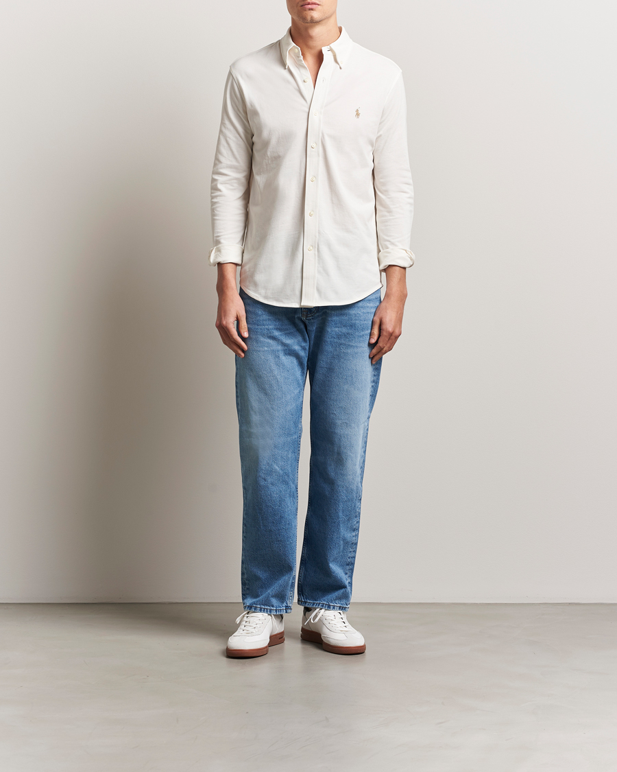 Hombres | Camisas | Polo Ralph Lauren | Featherweight Mesh Shirt Pale Cream