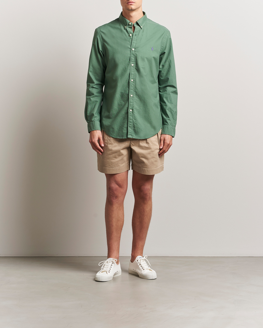 Hombres | Camisas | Polo Ralph Lauren | Slim Fit Garment Dyed Oxford Shirt Fatigue