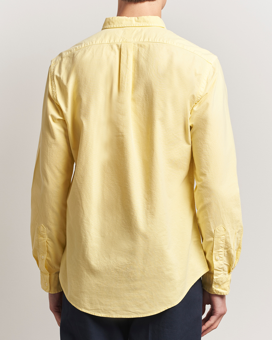 Hombres | Camisas | Polo Ralph Lauren | Slim Fit Garment Dyed Oxford Shirt Wicket Yellow