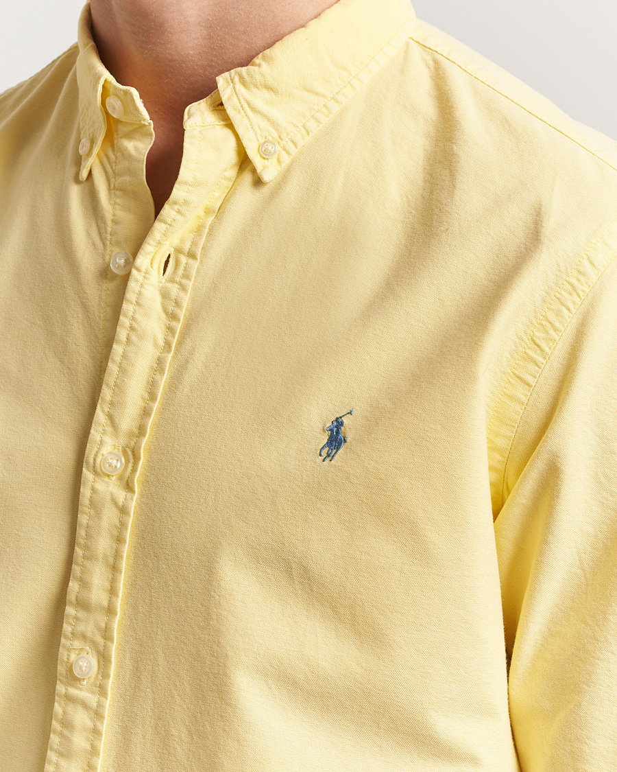 Hombres | Camisas | Polo Ralph Lauren | Slim Fit Garment Dyed Oxford Shirt Wicket Yellow